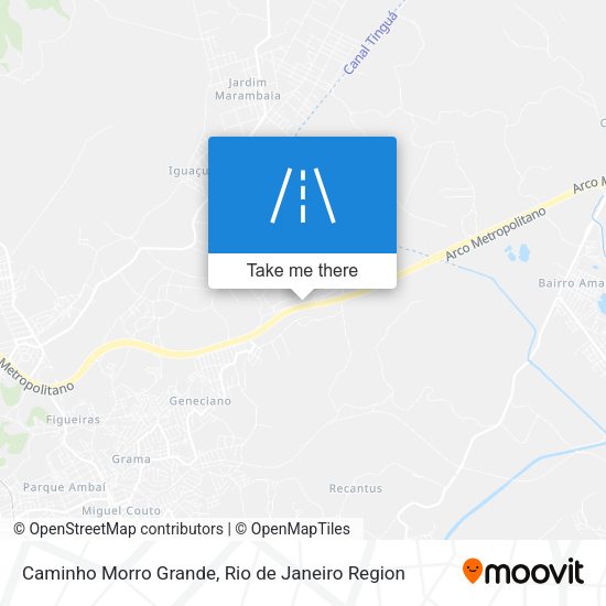 Caminho Morro Grande map