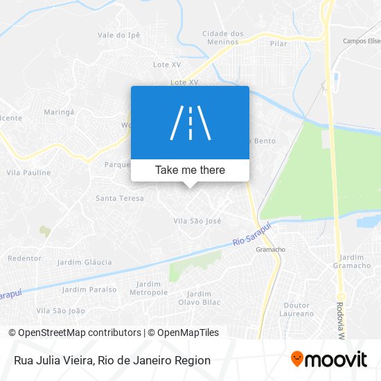 Rua Julia Vieira map