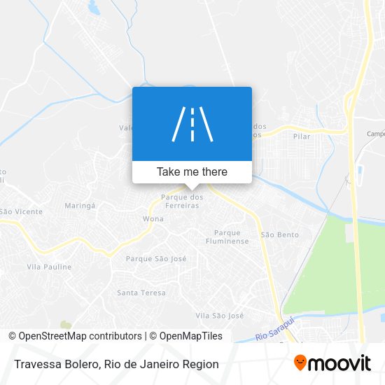 Travessa Bolero map