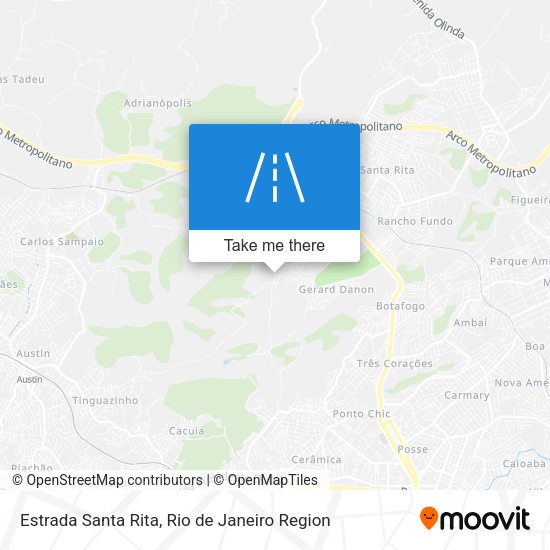 Estrada Santa Rita map