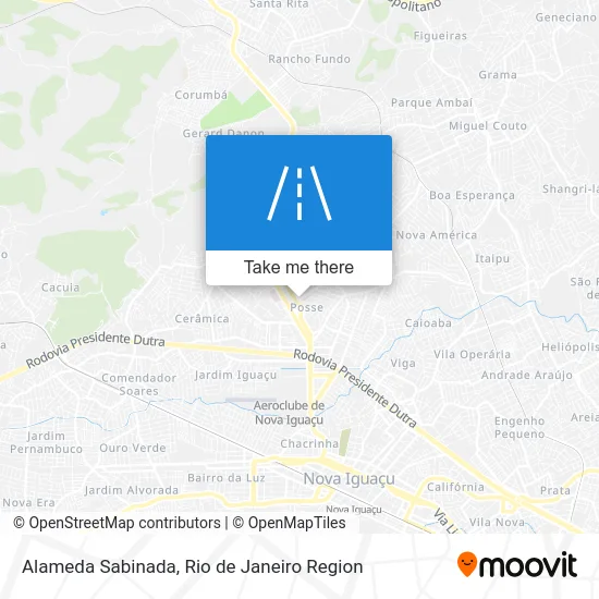 Alameda Sabinada map