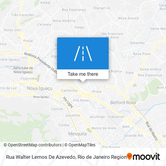 Mapa Rua Walter Lemos De Azevedo