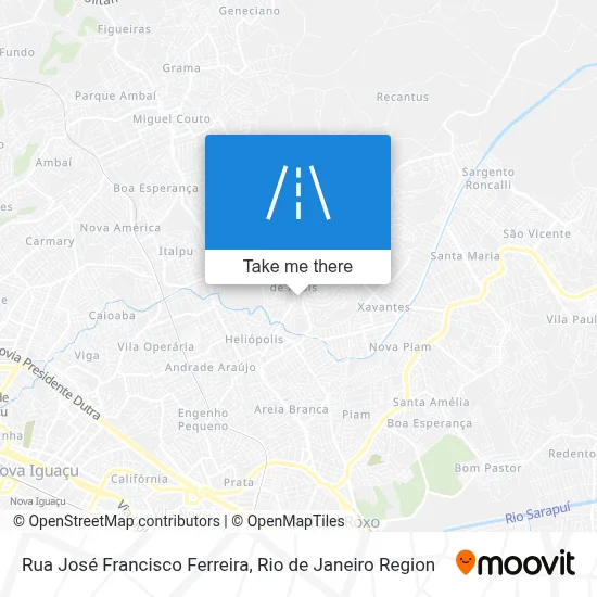 Rua José Francisco Ferreira map