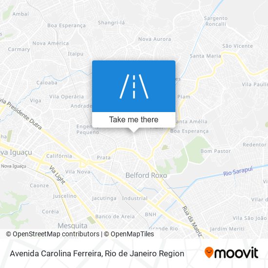Mapa Avenida Carolina Ferreira