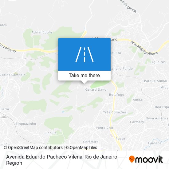 Mapa Avenida Eduardo Pacheco Vilena