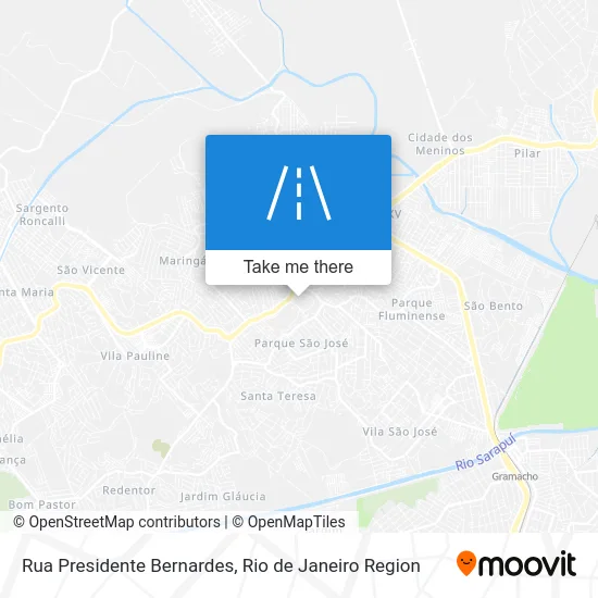 Rua Presidente Bernardes map