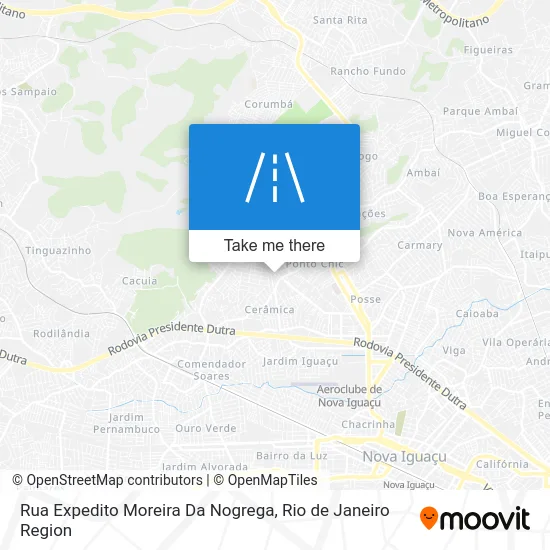 Rua Expedito Moreira Da Nogrega map