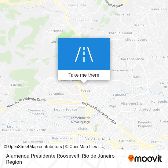 Alamenda Presidente Roosevelt map