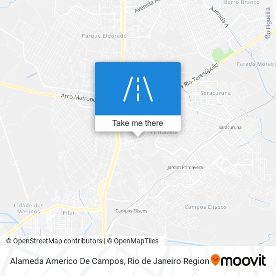 Mapa Alameda Americo De Campos