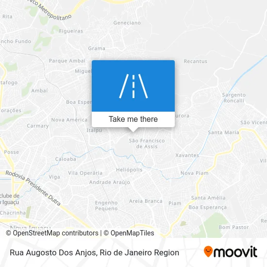 Rua Augosto Dos Anjos map