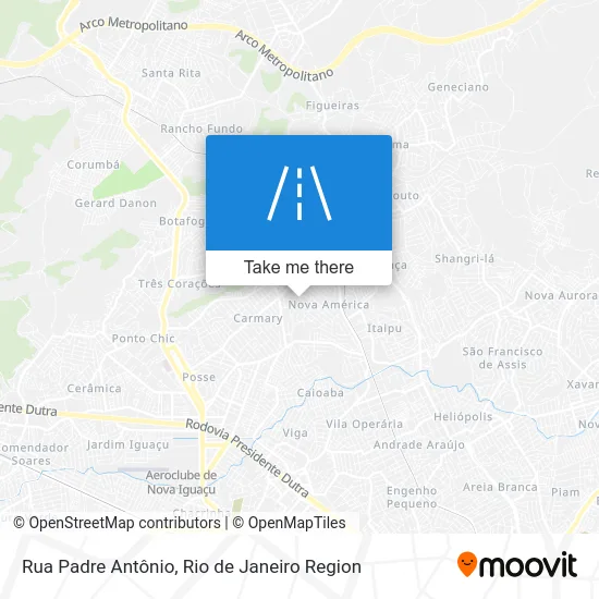 Rua Padre Antônio map