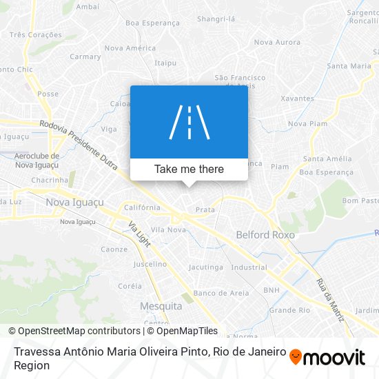 Mapa Travessa Antônio Maria Oliveira Pinto