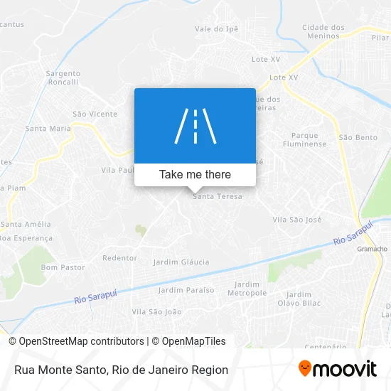 Rua Monte Santo map