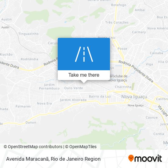 Avenida Maracanã map