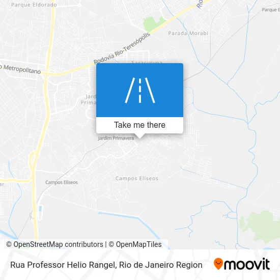 Rua Professor Helio Rangel map