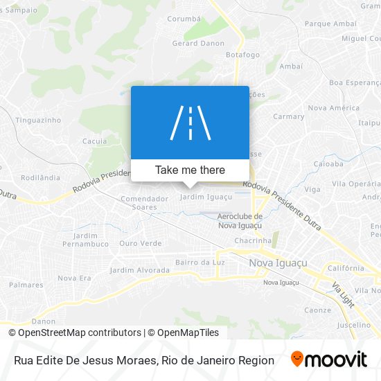 Mapa Rua Edite De Jesus Moraes