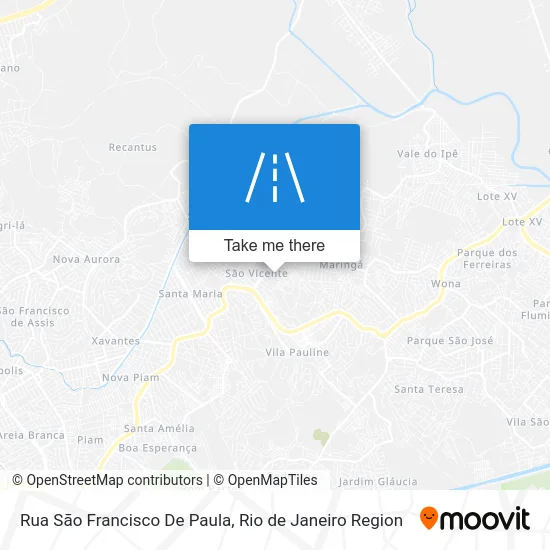 Rua Sāo Francisco De Paula map
