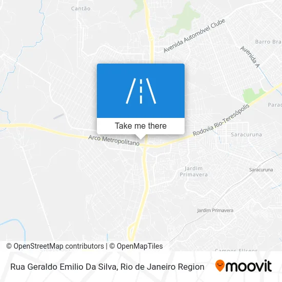 Rua Geraldo Emilio Da Silva map