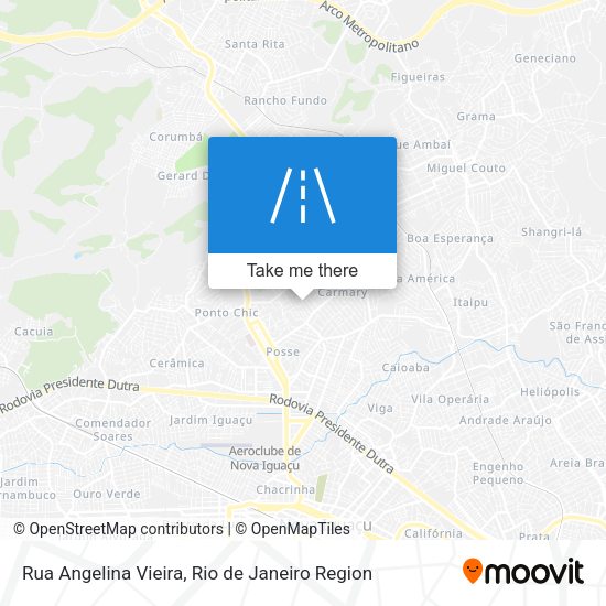 Rua Angelina Vieira map
