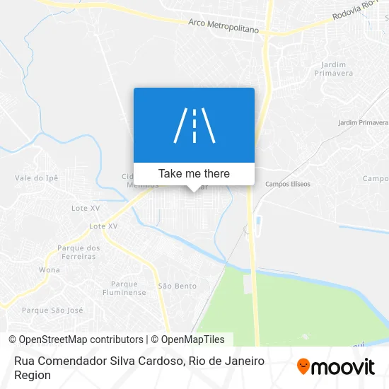 Rua Comendador Silva Cardoso map