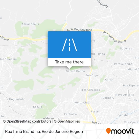 Mapa Rua Irma Brandina