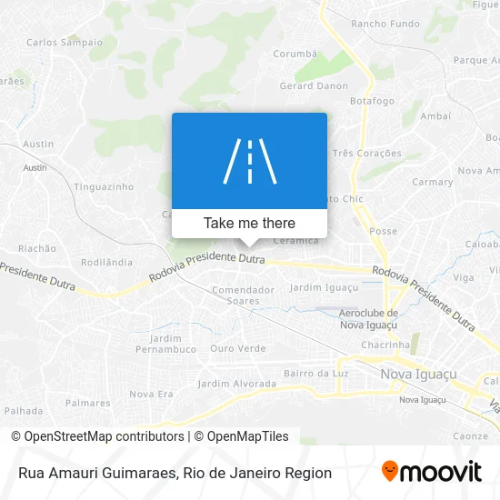 Rua Amauri Guimaraes map