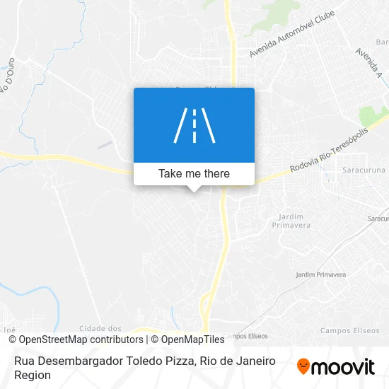 Rua Desembargador Toledo Pizza map