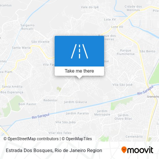 Estrada Dos Bosques map