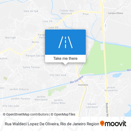 Mapa Rua Waldeci Lopez De Oliveira