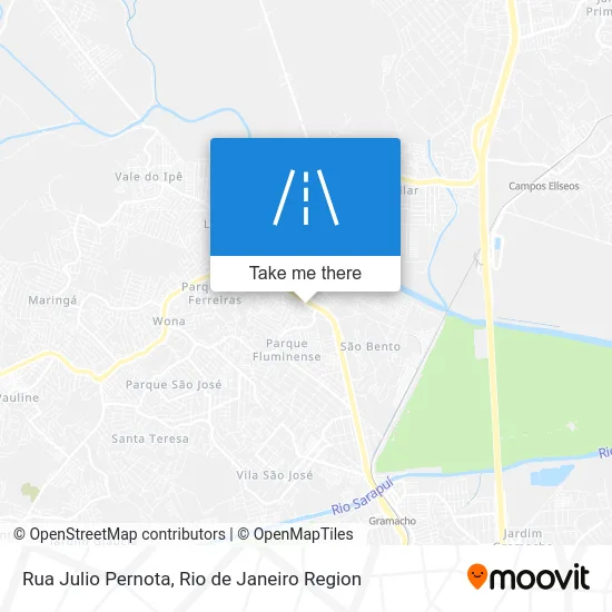 Rua Julio Pernota map