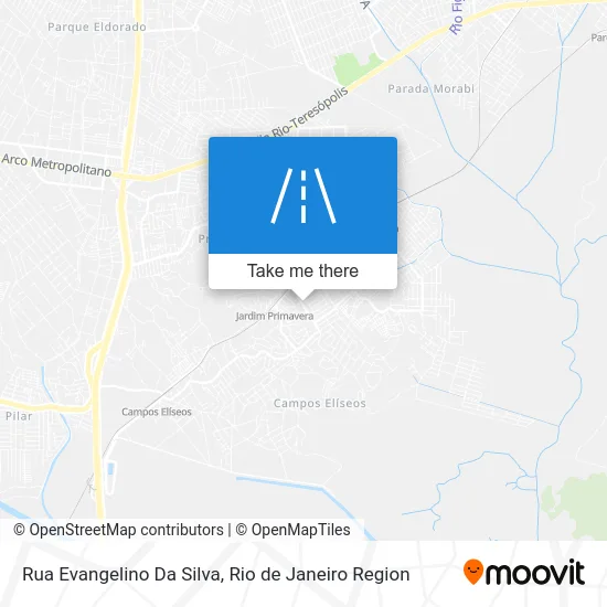 Rua Evangelino Da Silva map