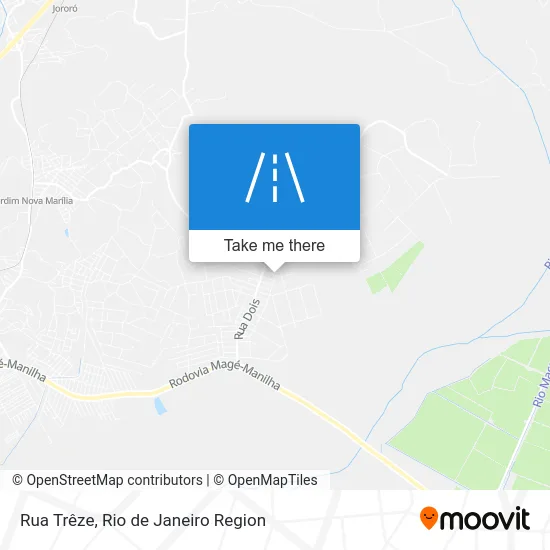 Rua Trêze map