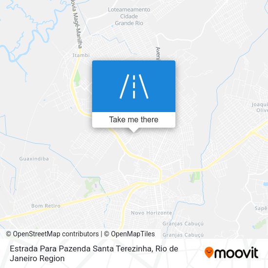 Estrada Para Pazenda Santa Terezinha map