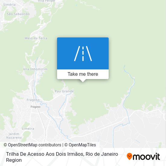 Trilha De Acesso Aos Dois Irmãos map