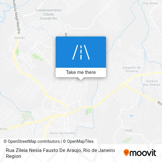 Rua Zileia Nesia Fausto De Araujo map