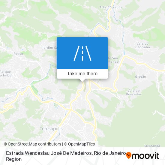 Estrada Wenceslau José De Medeiros map