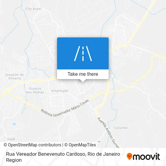 Rua Vereador Benevenuto Cardoso map