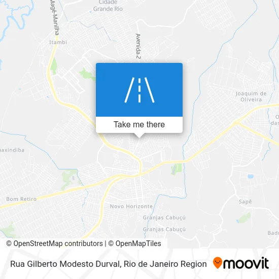 Rua Gilberto Modesto Durval map