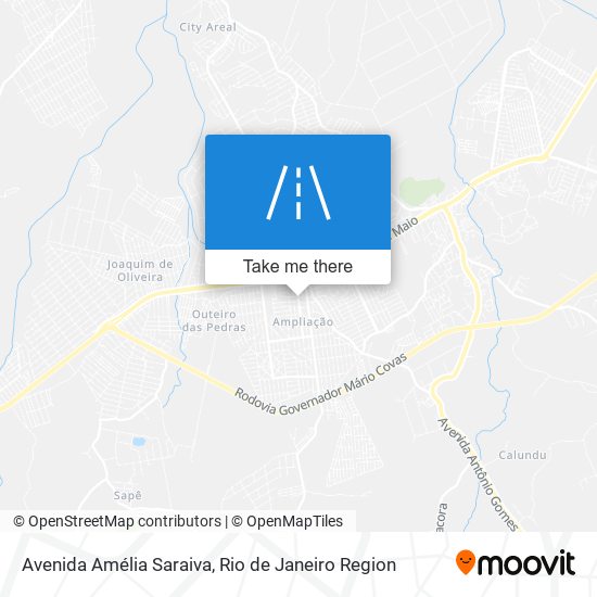 Mapa Avenida Amélia Saraiva