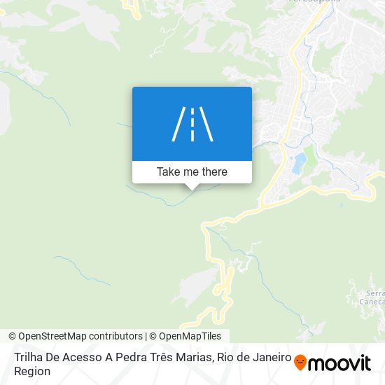 Trilha De Acesso A Pedra Três Marias map
