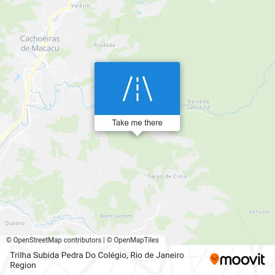 Trilha Subida Pedra Do Colégio map