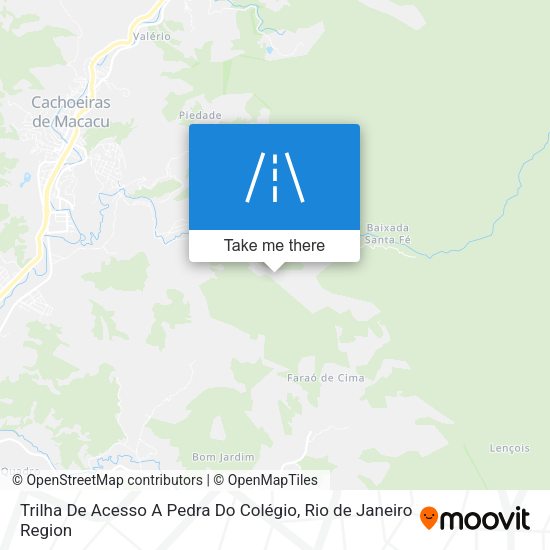Trilha De Acesso A Pedra Do Colégio map