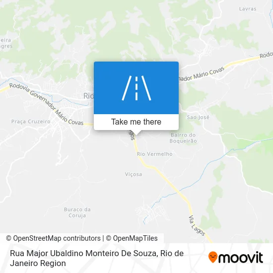 Rua Major Ubaldino Monteiro De Souza map