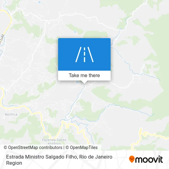 Estrada Ministro Salgado Filho map
