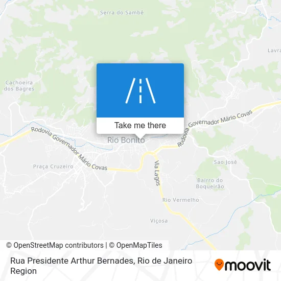Rua Presidente Arthur Bernades map