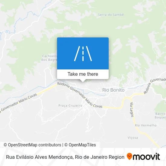 Rua Evilásio Alves Mendonça map