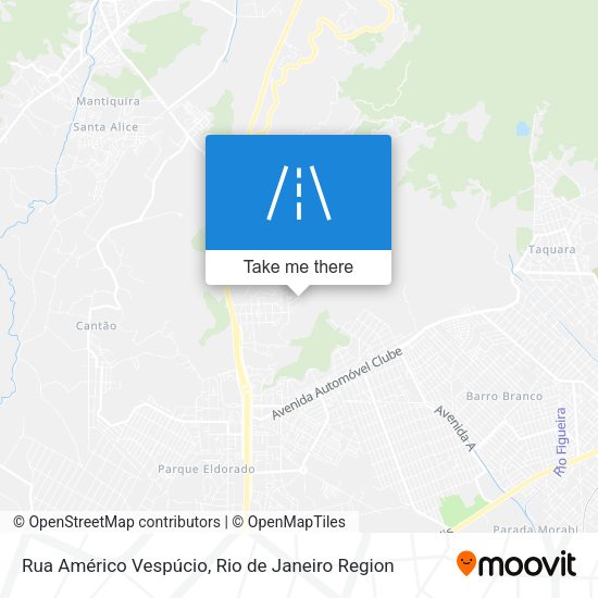 Rua Américo Vespúcio map