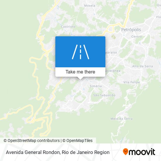 Mapa Avenida General Rondon