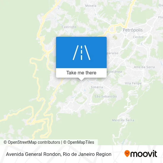 Avenida General Rondon map
