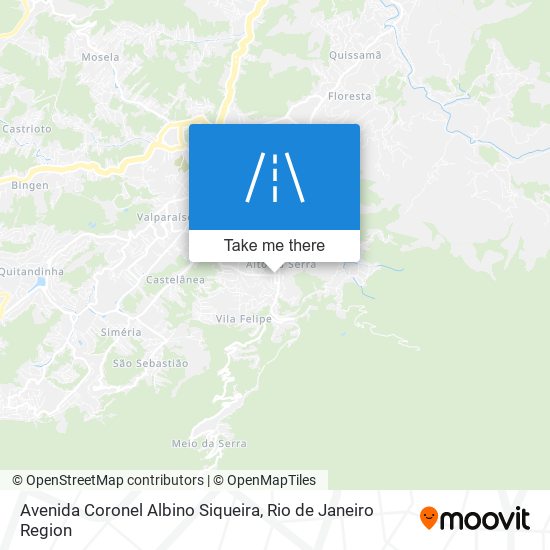 Mapa Avenida Coronel Albino Siqueira